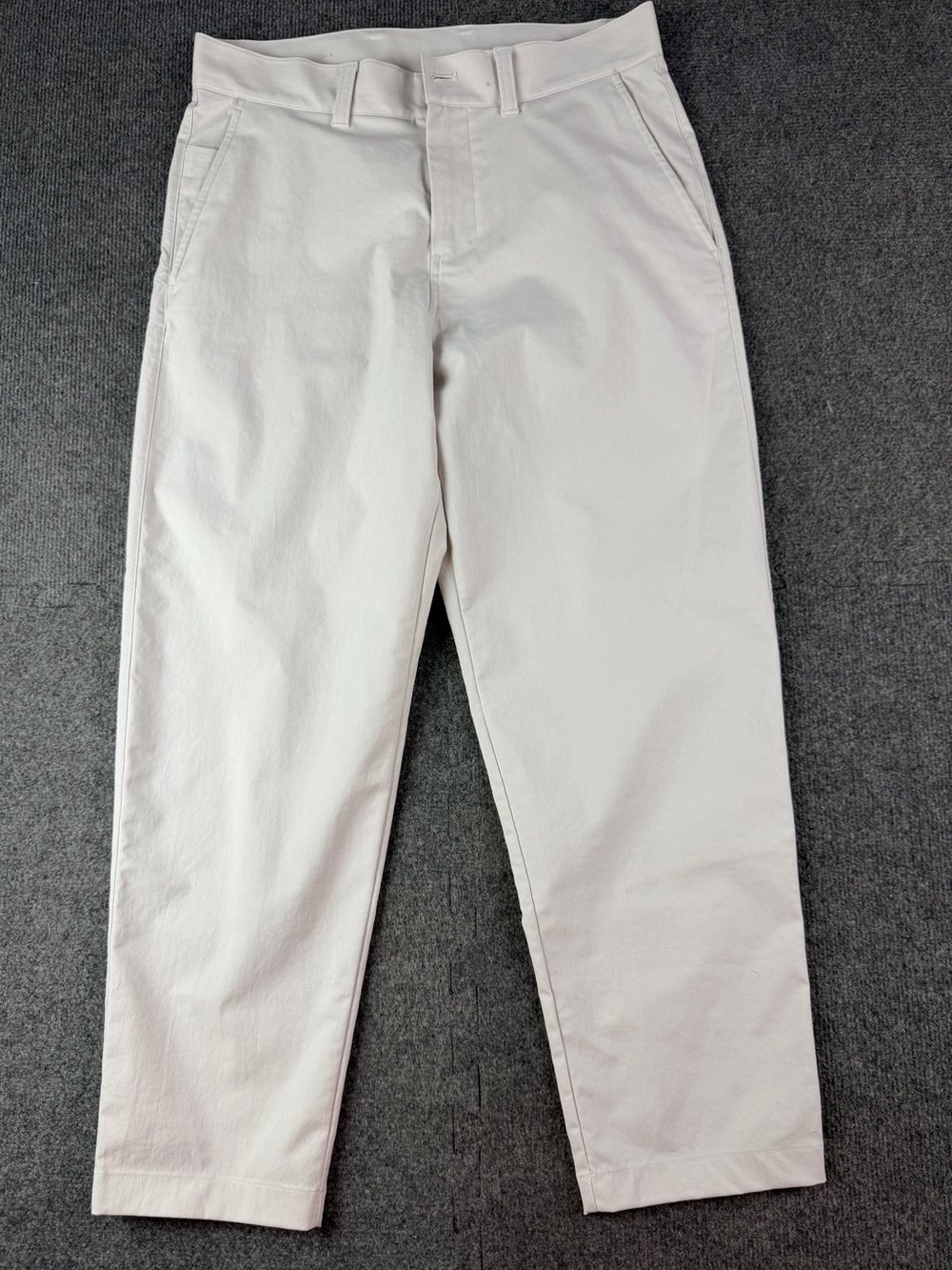 Lululemon Easy Five Classic-Straight Mens Pants Size 31x27.5 White